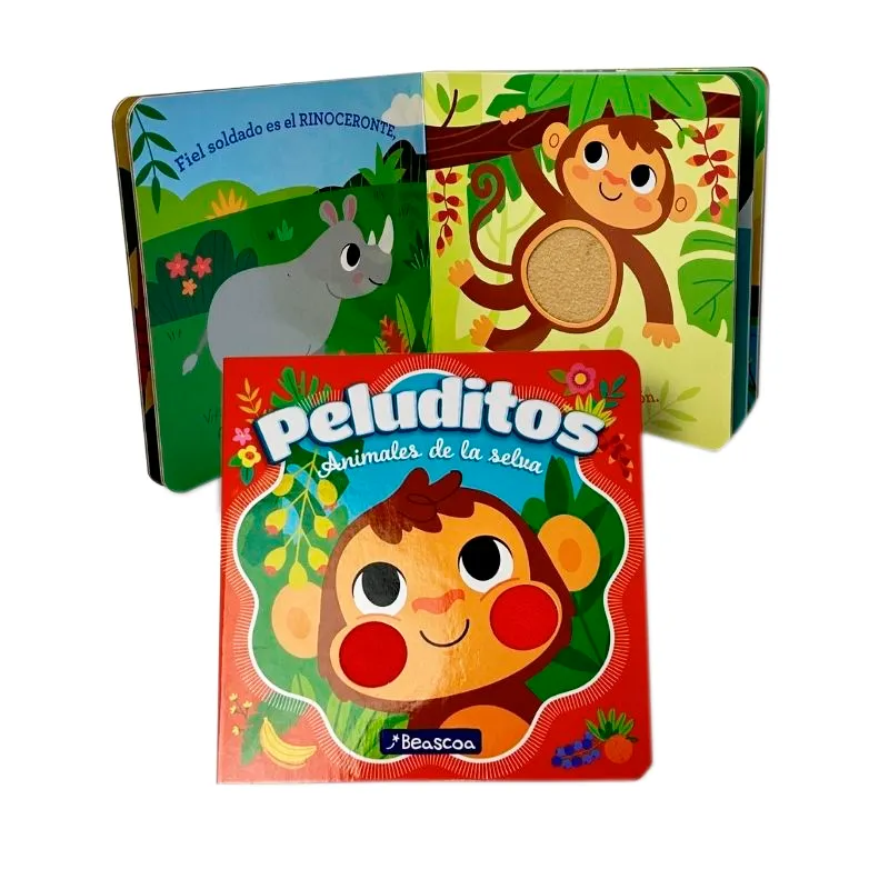libro peluditos animales de la selva el grafico - 1 unidad