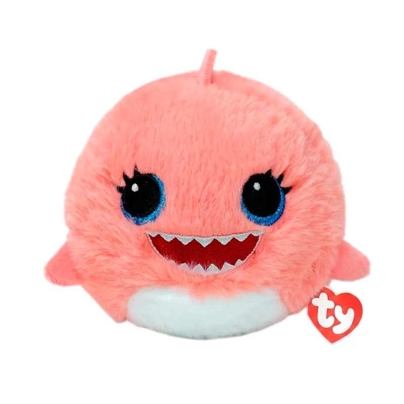 Beanie Bouncers Reef Tiburon Rosa Ty - 1 Unidad
