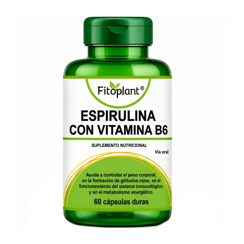 Espirulina con Vitamina B6 Fitoplant - Cont. 60 Capsulas