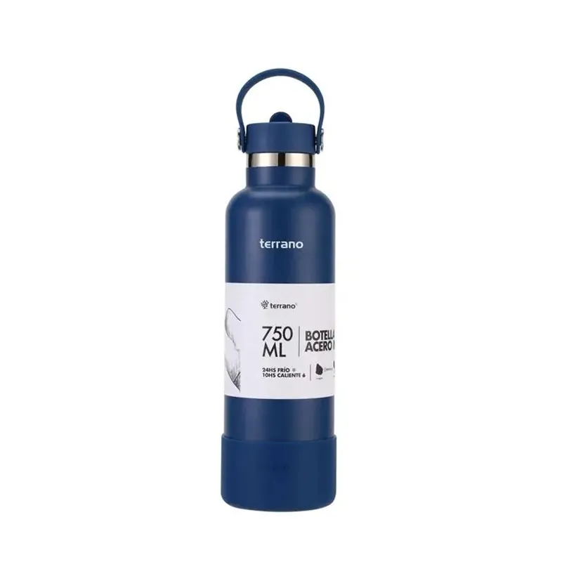 Botella Termica 750 ml Pico + Bota Azul Terrano
