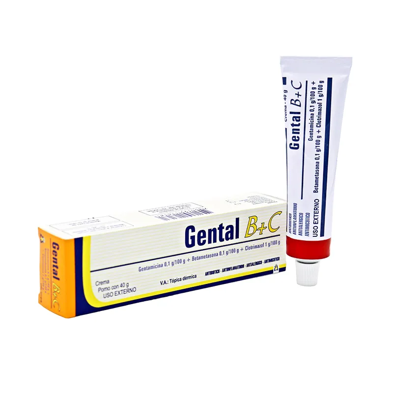 Gental B+C Crema Gentamicina 0,1 g/100 g - Pomo de 40 gr