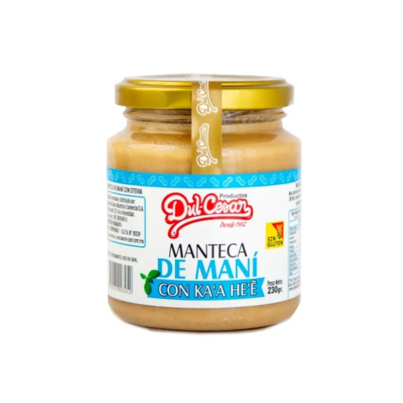 Manteca de Mani Con Ka'a He'e Dulcesar - Cont. 230 gr