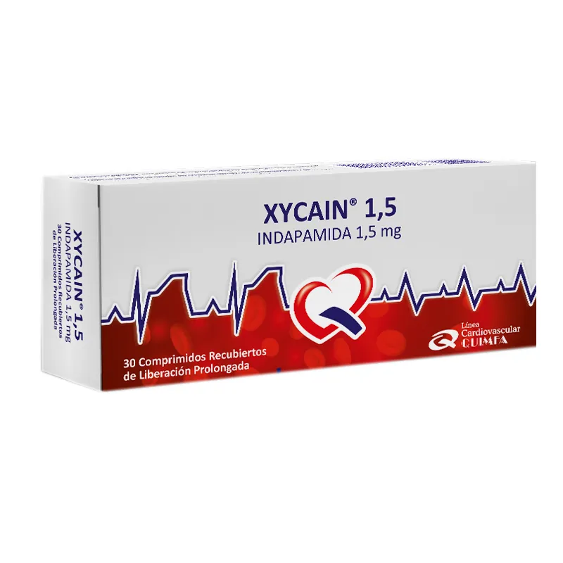 Xycain Indapamida 1,5 mg - Cont. 30 Comprimidos Recubiertos