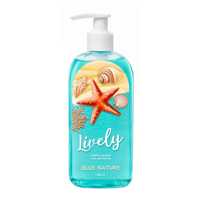 Jabon Liquido Para Manos Blue Nature Lively - Cont. 300 mL