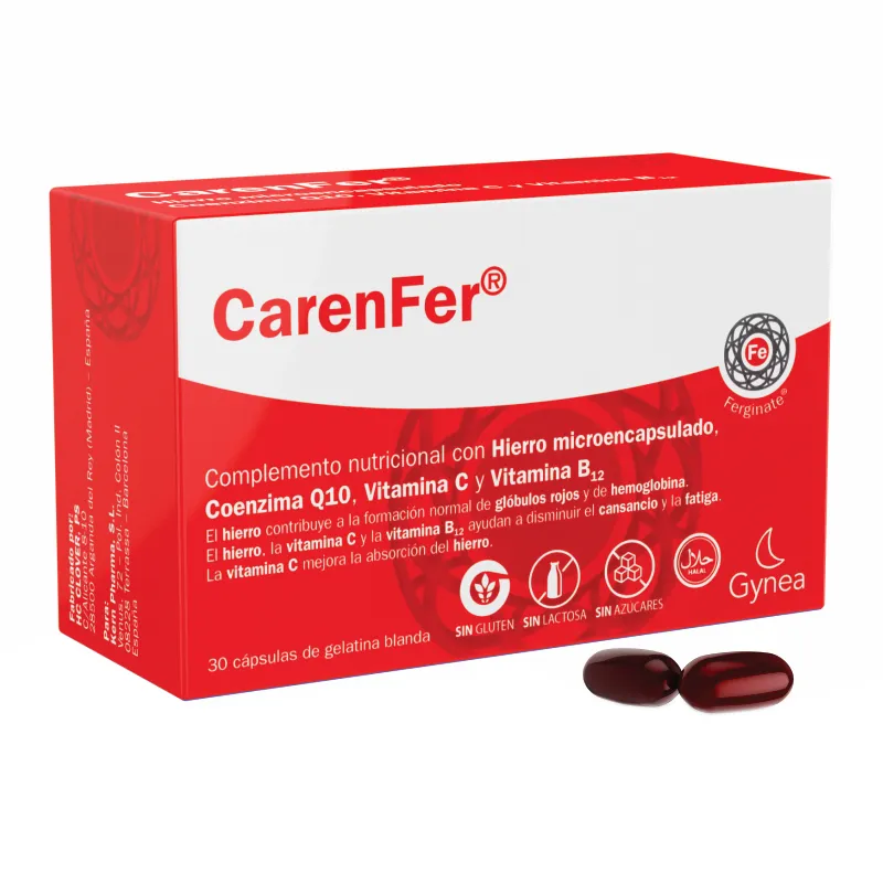 carenfer coenzima q10 vitamina c vitamina b12 - cont. 30 capsulas