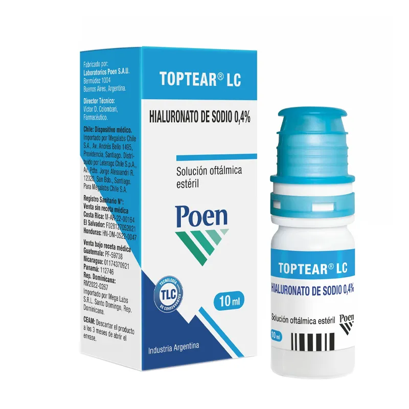 Toptear LC Hialuronato de Sodio 0,4% - Cont. 10 mL