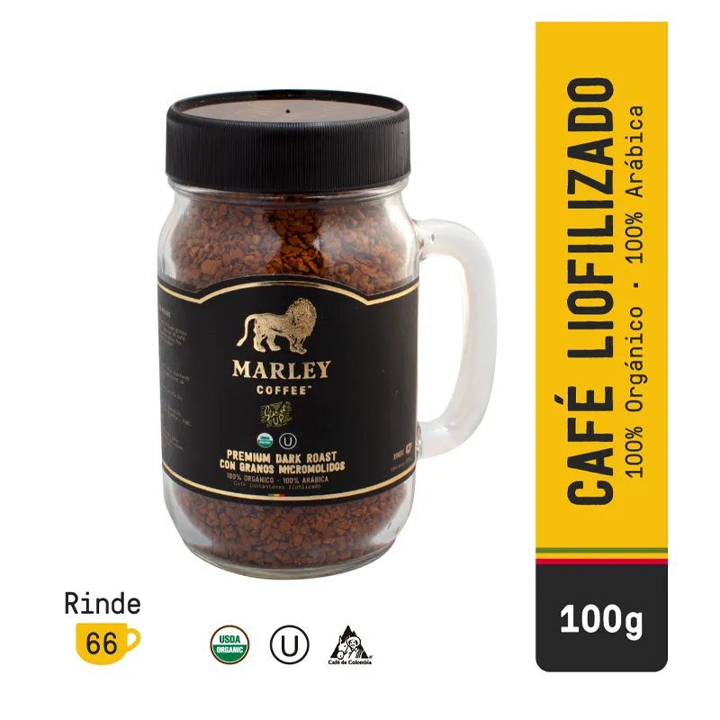 Cafe Organico Stir It Up Liofilizado+ Micromolido Marley Coffee - 100 gr