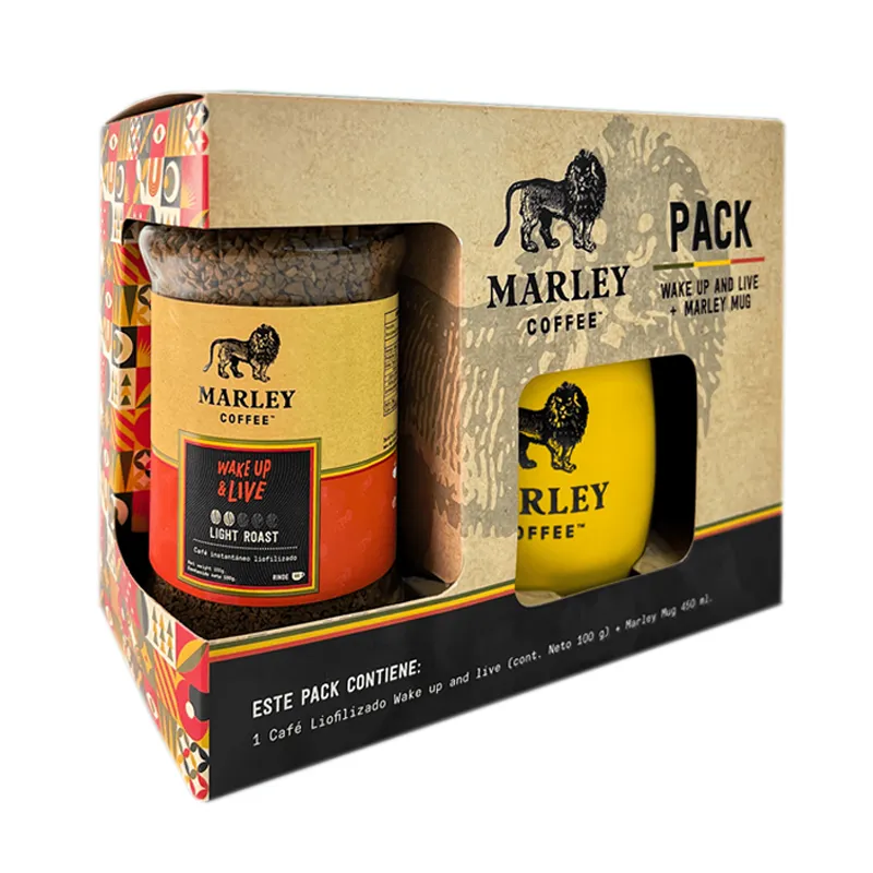Kit de Wake Up y Live + Taza Marley Coffee