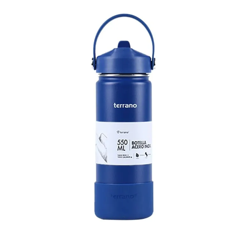Botella Termica 550 ml Pico + Bota Azul Terrano