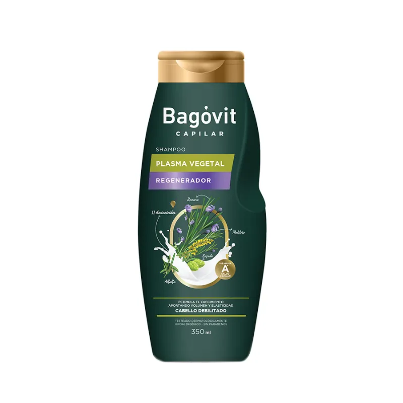 Shampoo Plasma Vegetal Bagovit Capilar - Cont. 350 mL