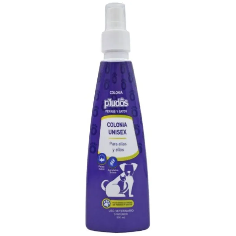 colonia para perros y gatos unisex p'ludos - cont. 200 ml
