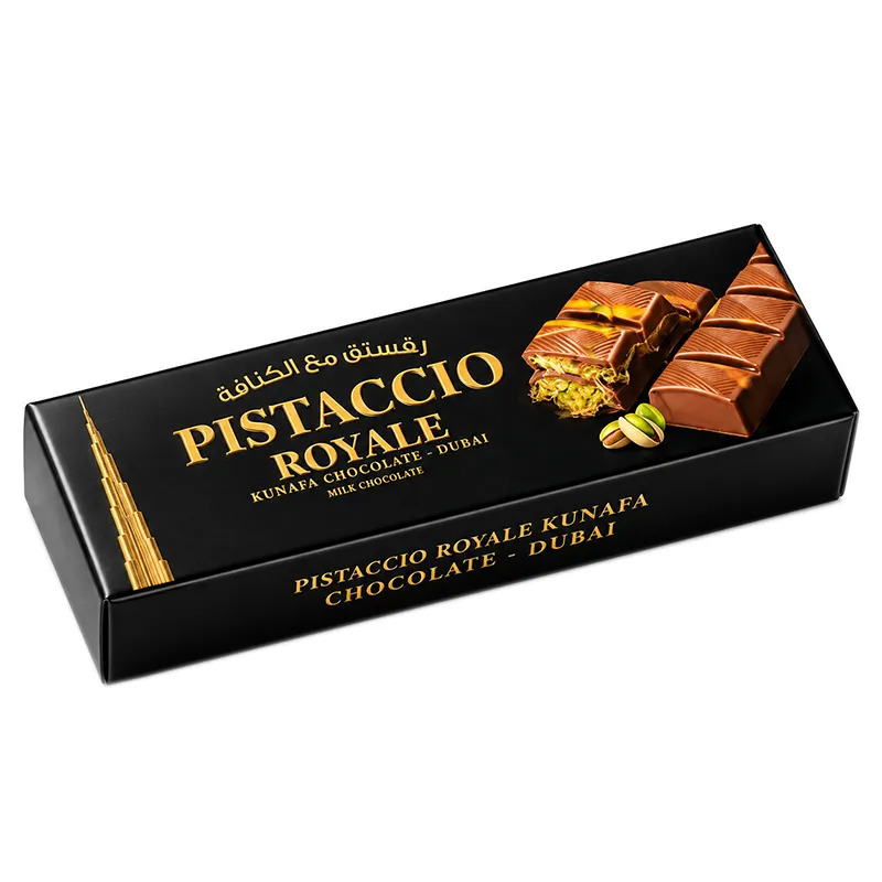Chocolate Dubai con Pistacho en Barra Pistaccio Royale - 50 gr