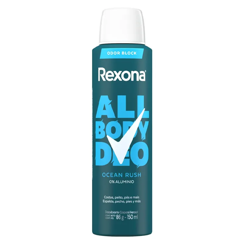 desodorante all body deo ocean rush rexona - 150 ml