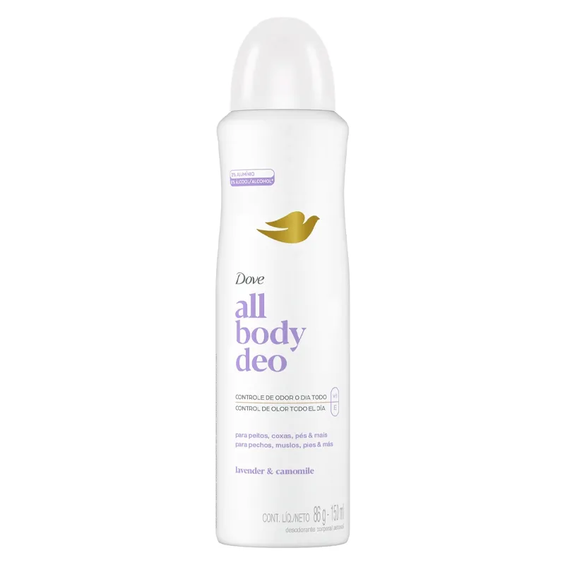 desodorante all body deo lavender y camomile dove - 150 ml