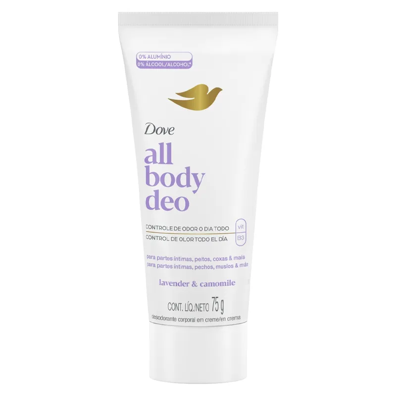 crema desodorante all body deo lavander y camomile dove - 75 gr