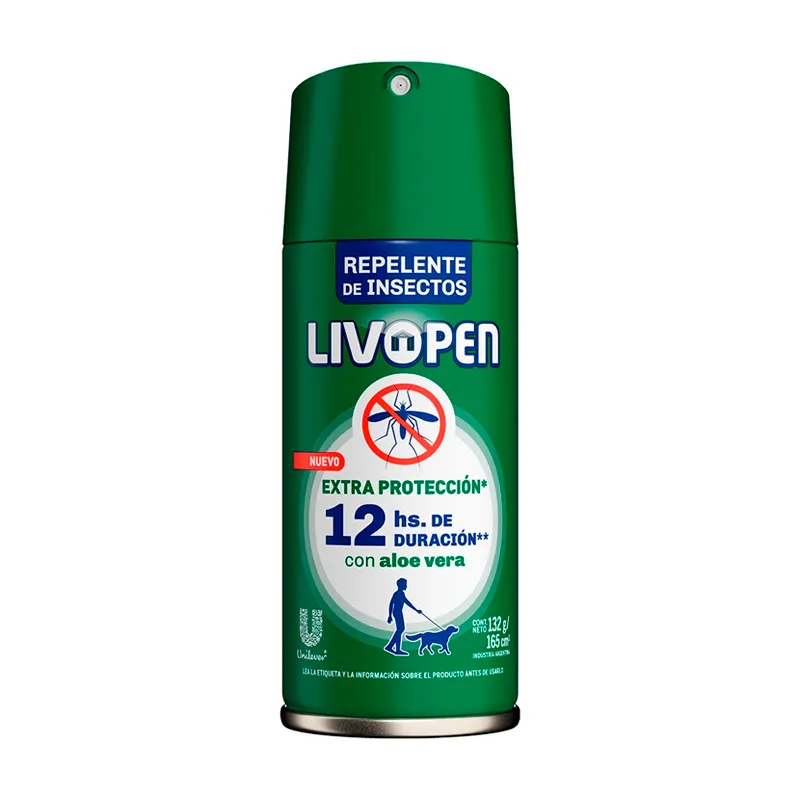 Repelente de Insectos Maxima Proteccion 12 horas Livopen - 165 mL