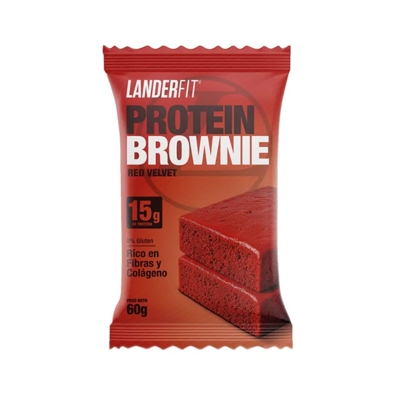 Brownie Sabor Red Velvet Landerfit - Cont. 60 gr