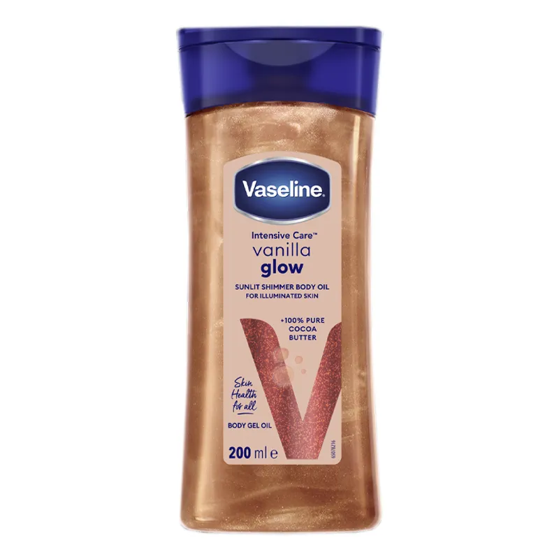 Body Oil Vanilla Glow Vaseline - Cont. 200 mL
