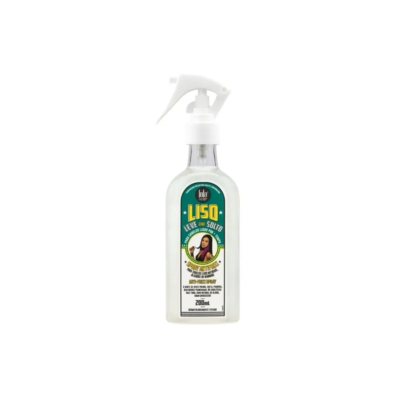 Liso Leve Solto Spray Antifrizz Lola Cosmetic - 200 mL