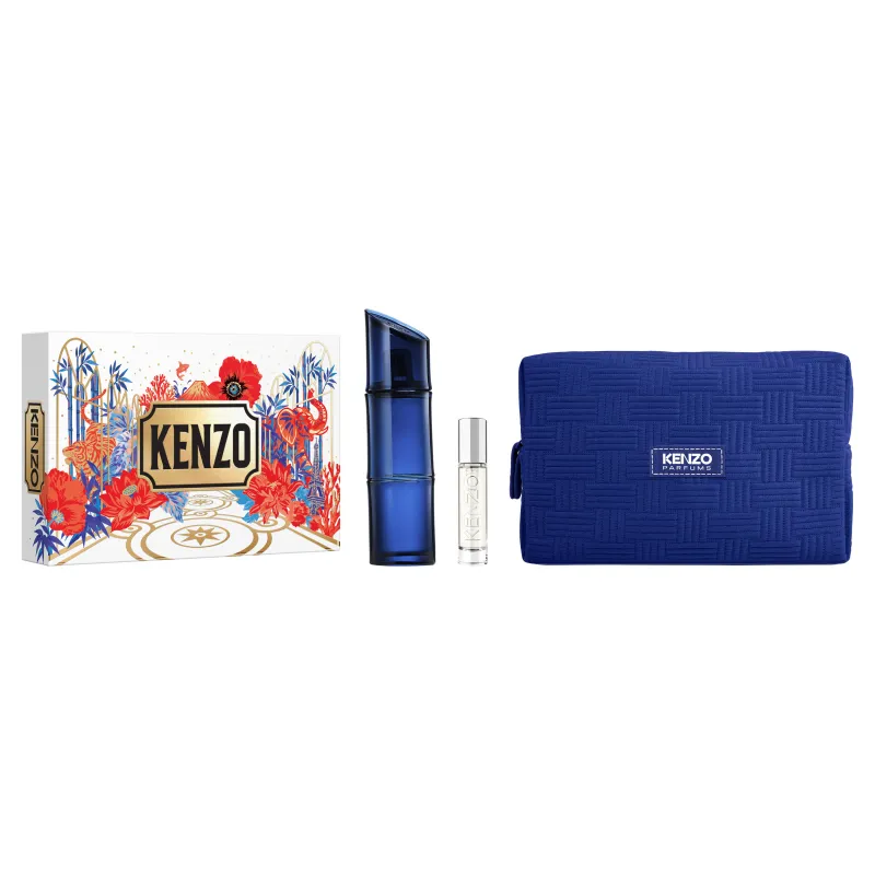 Set Homme Eau de Toilette Intense 110 ml + Spray 10 ml + Neceser Kenzo