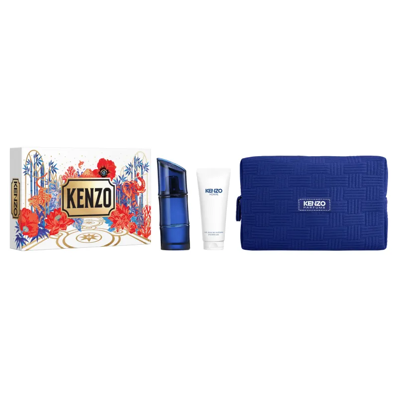 Set Homme Eau de Toilette Intense 60 ml + Shower Gel 75 ml + Neceser Kenzo