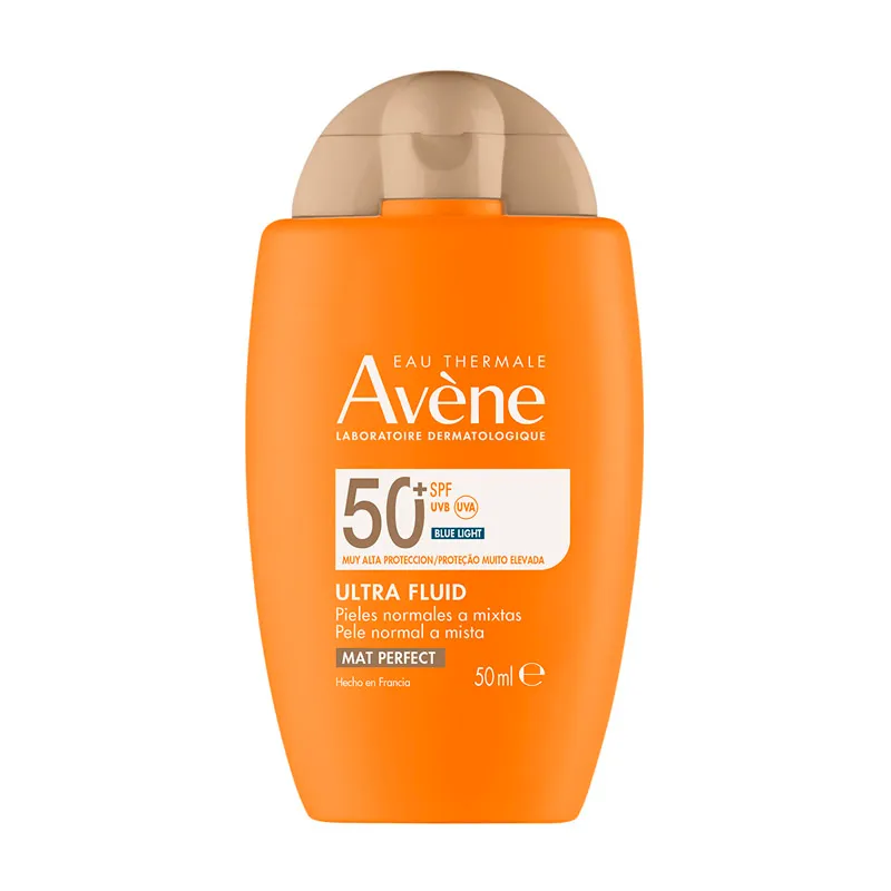 Protector Solar Ultra Fluido con Color Avene SPF 50 - Cont.50 mL