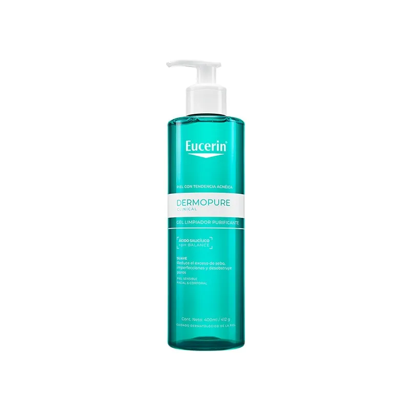  Gel Limpiador Facial Dermopure Oil Control Eucerin - Cont. 400 mL