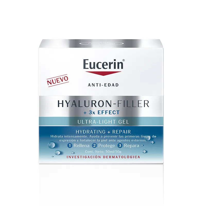 Gel Facial Eucerin Hyaluron Filler Ultra-Light +3X Effect - Cont.50mL
