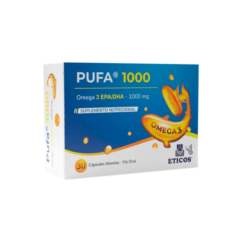 Pufa 1000 Omega 3 - Cont. 30 Capsulas Blandas
