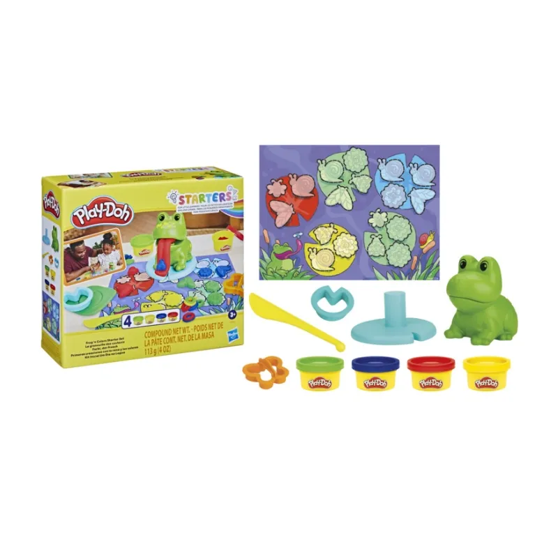Primeras Creaciones con Rana y Colores Play Doh