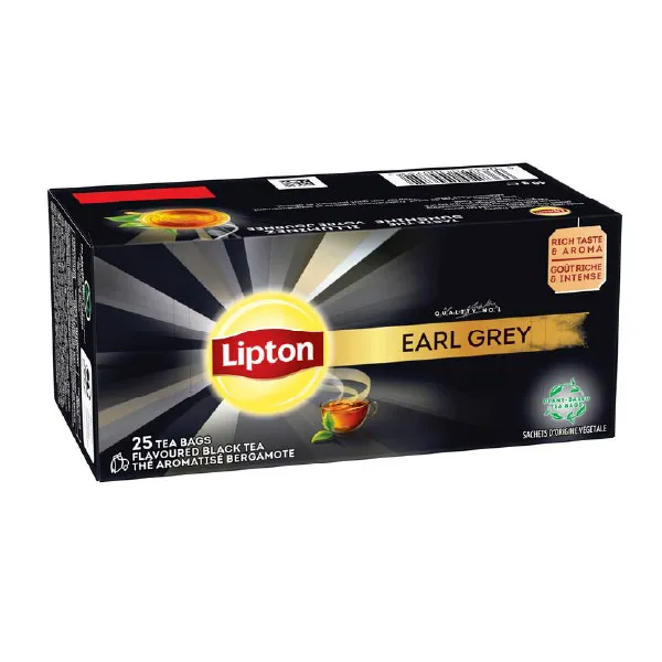 Té Negro  Earl Grey Freshpack Lipton - Cont. 25 saquitos