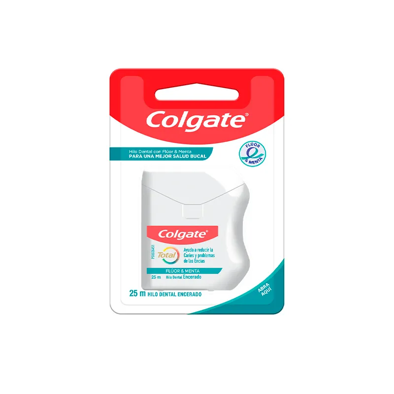 Hilo Dental con Flúor y Menta Colgate Total - Cont.25 m