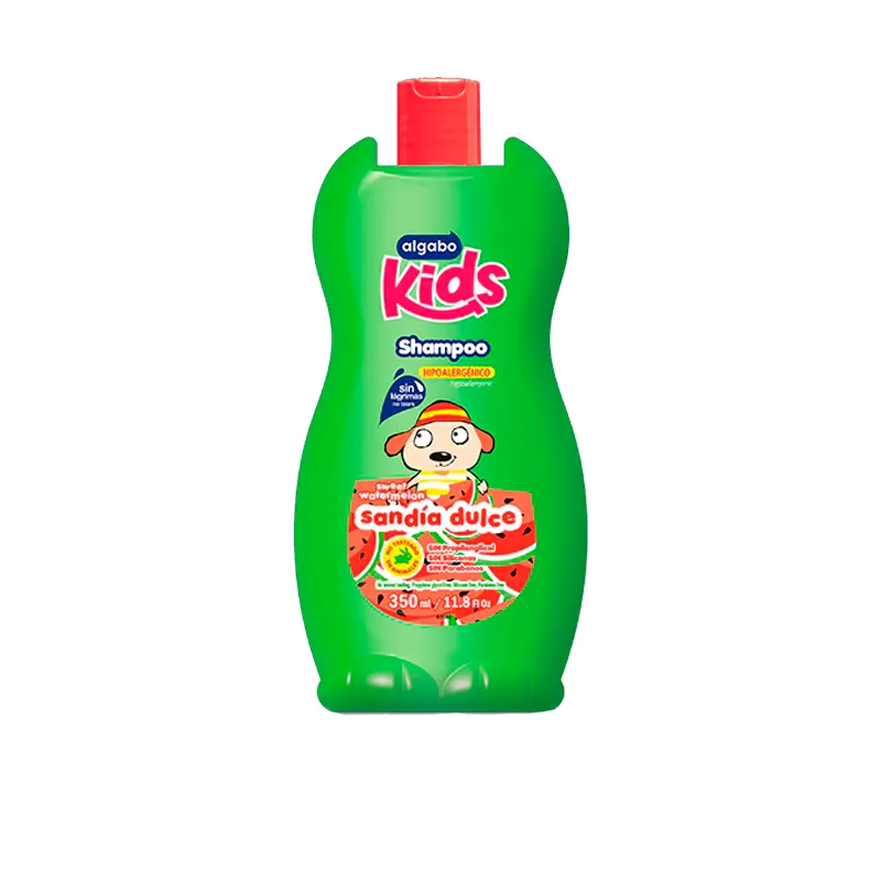 Shampoo Kids Hipoalergénico Sandía Dulce Algabo - Cont.350 mL