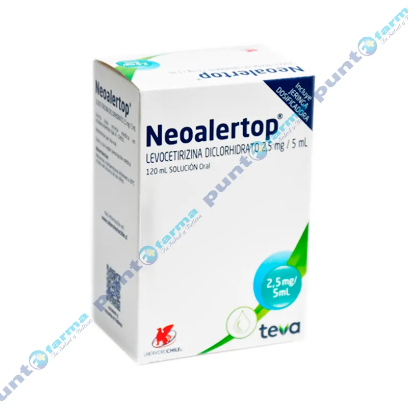 NeoAlertop Levocetirizina Diclorhidrato 2,5 mg/5 ml - Jarabe de120 mL