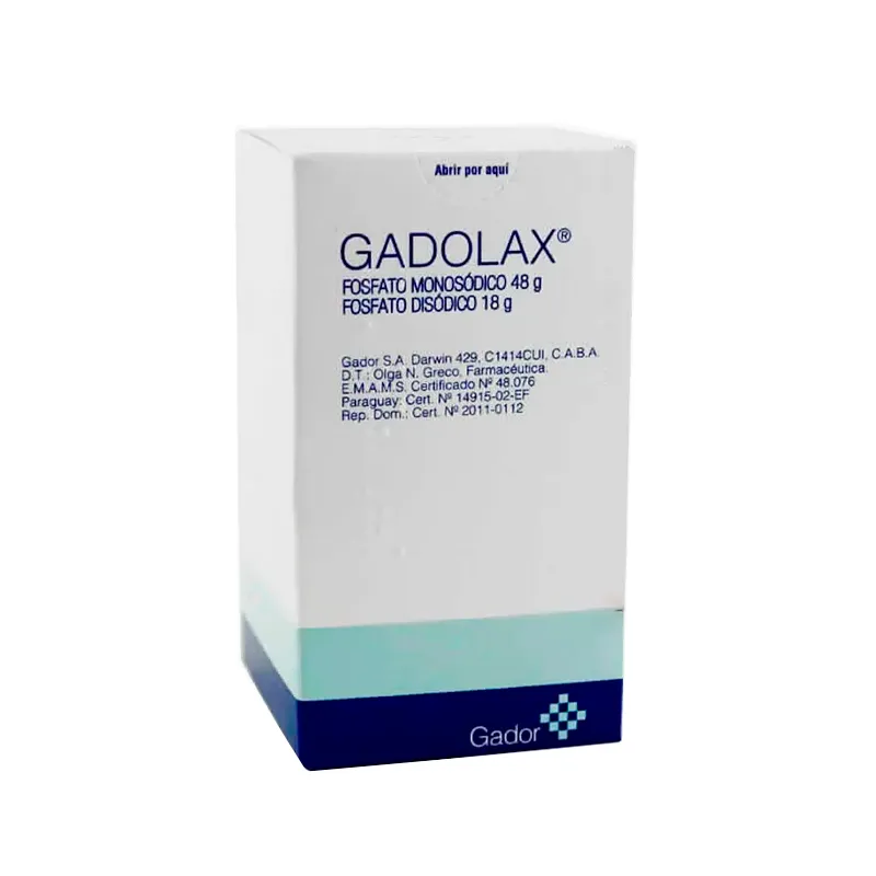 Gadolax Fosfato Monosódico 48g Fosfato Disódico 18g - Contiene 45 mL.