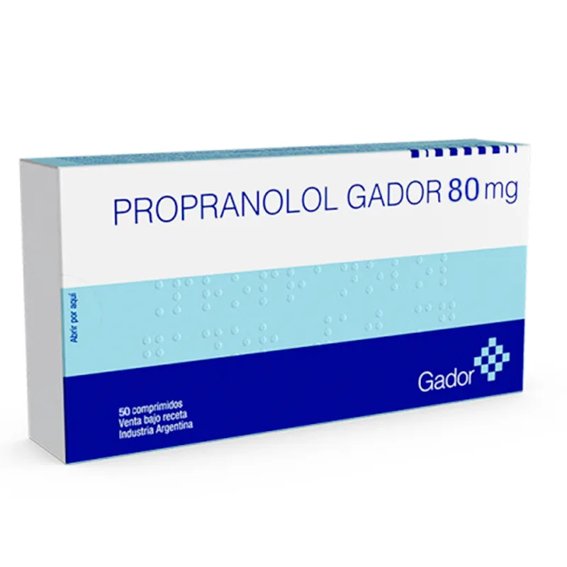 Propranolol Gador 80mg
 - Caja de 50 comprimidos