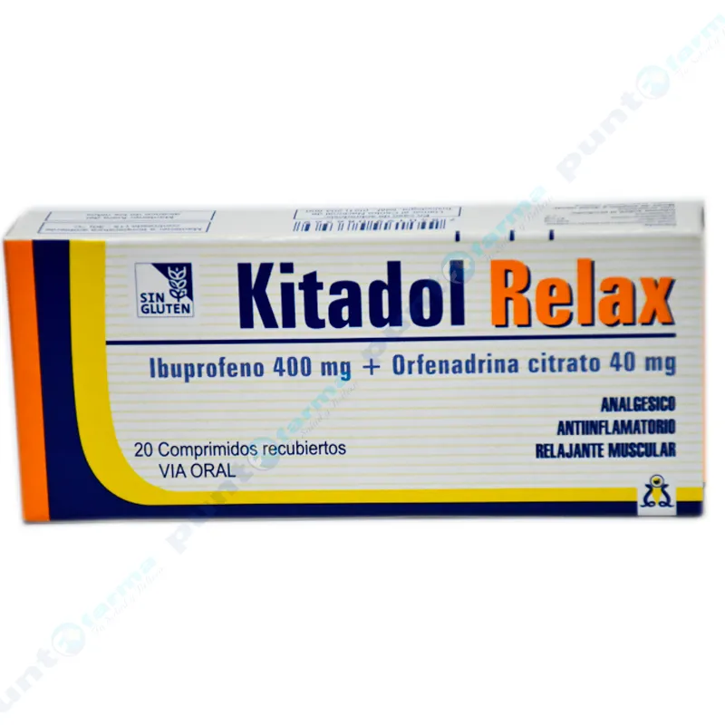 Kitadol Relax Ibuprofeno 400 mg - Cont. 20 Comprimidos Recubiertos