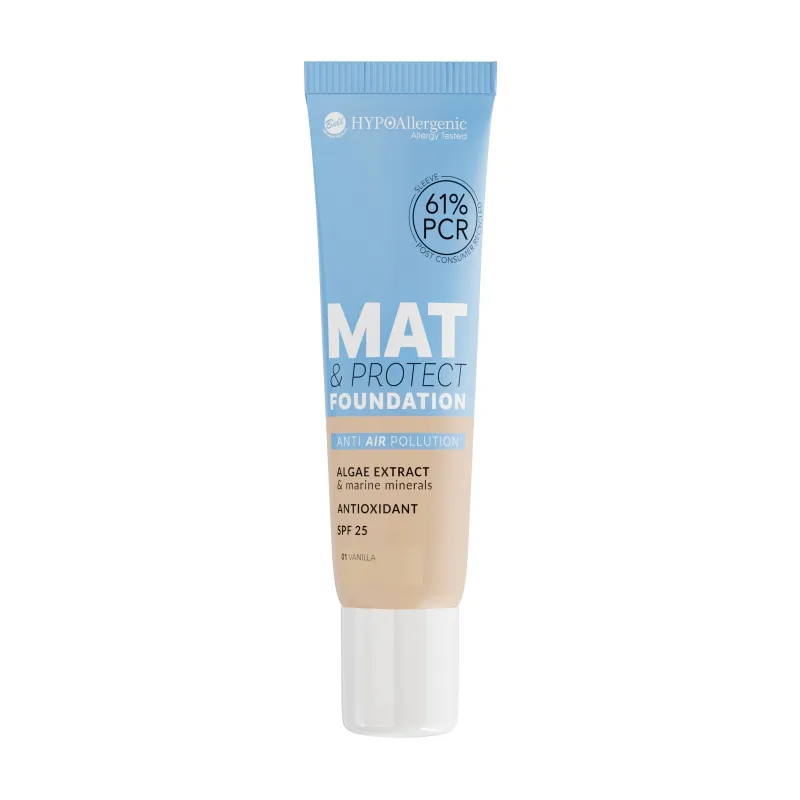 Base Mat y Protect Foundation SPF25 01 Bell - Cont. 1 Unidad