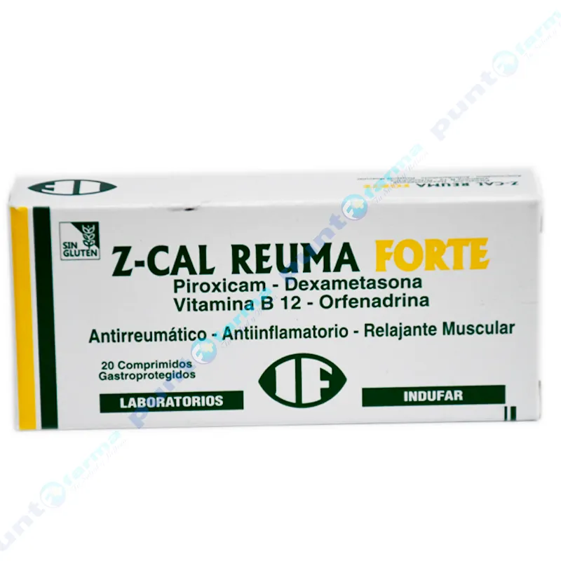 Z-cal Reuma Forte - Cont. 20 Comprimidos Gastroprotejidos.