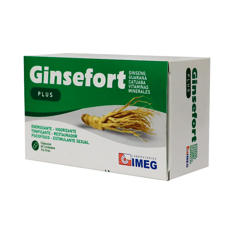 Ginsefort Plus - Cont. 60 cápsulas