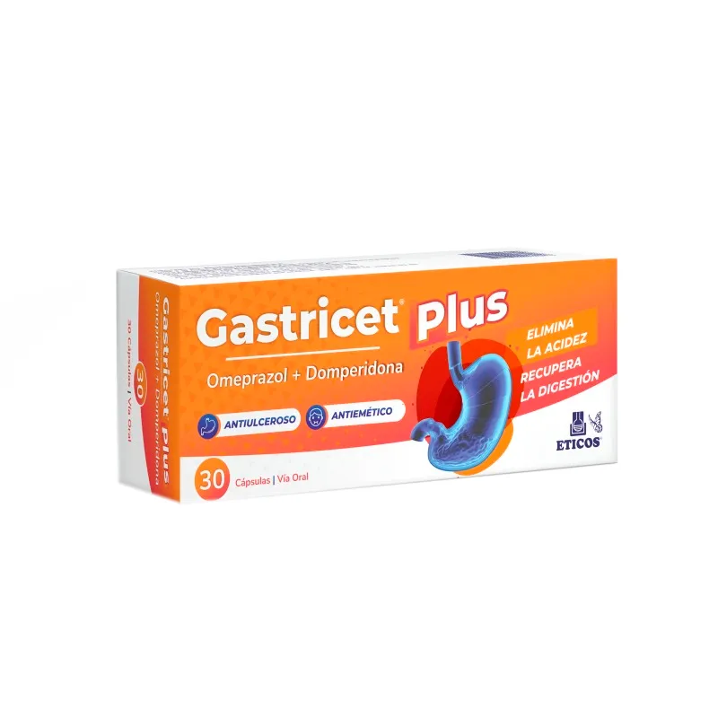 Gastricet Plus - Caja de 30 cápsulas