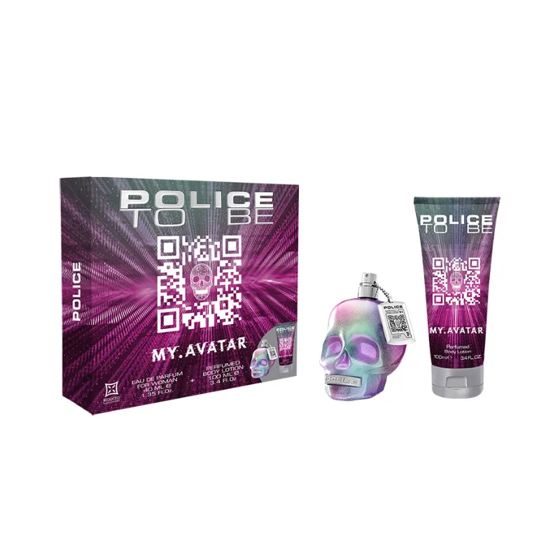 set my avatar woman eau de patfum 40 ml + locion corporal 100 ml police