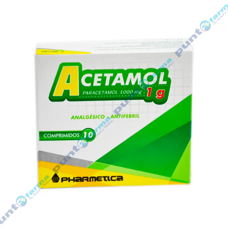 Acetamol 1g Paracetamol 1000 mg - Caja de 10 Comprimidos