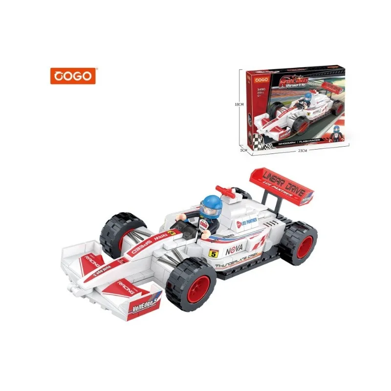 auto de carreras racing flash racer cjx - cont. 213 piezas