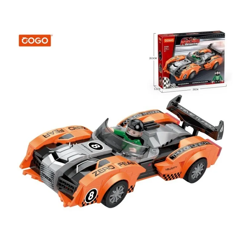 auto de carreras racing flame racer cogo cjx - cont. 276 piezas