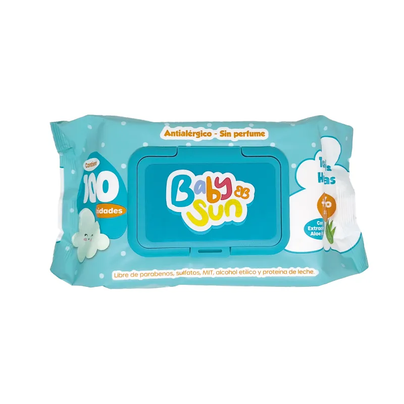 Toallitas Húmedas Antialérgico Baby Sun - Cont.100 Unidades