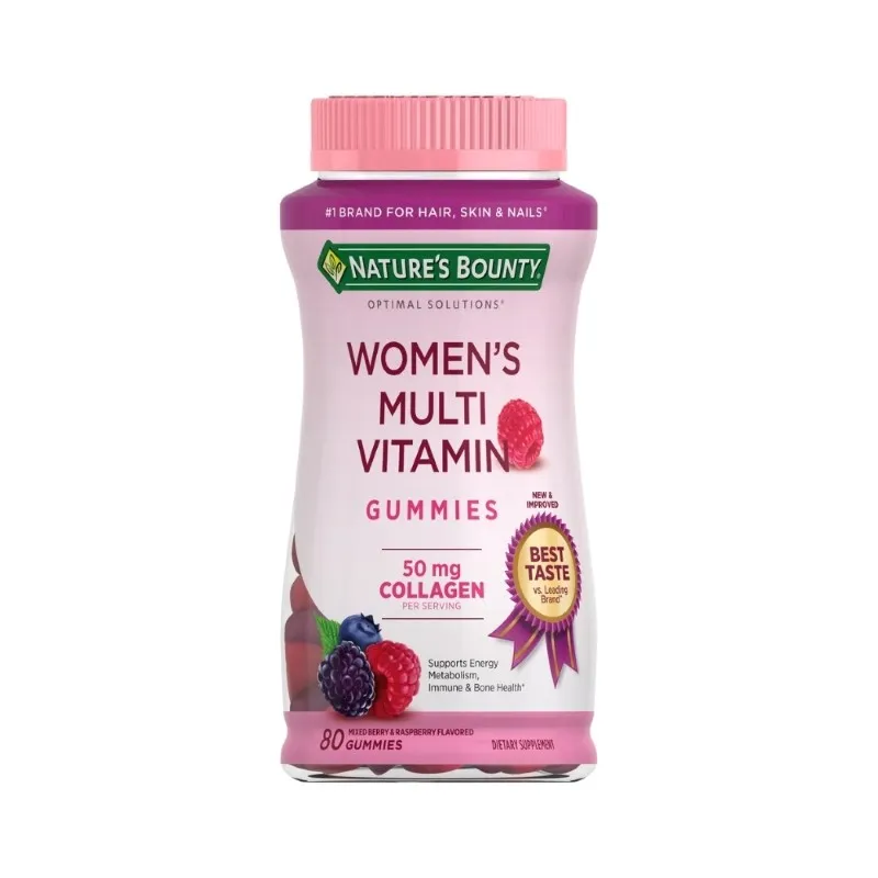 Women's Multivitamin 50 mg Collagen Natures Bounty - Cont. 80 Gomitas