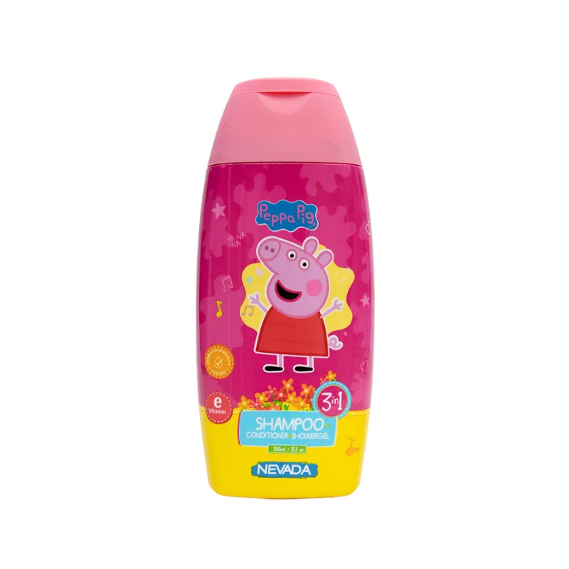 Shampoo Acondicionador y Gel de Baño 3 en 1 Peppa Pig Nevada - Cont. 300 ml