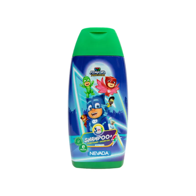 shampoo acondicionador y gel de baño 3 en 1  pj masks nevada - cont. 300 ml