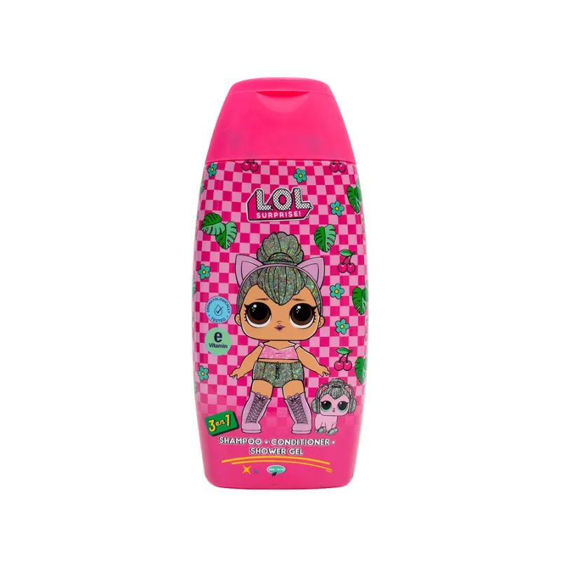 shampoo acondicionador y gel de baño 3 en 1 l.o.l nevada - cont. 300 ml